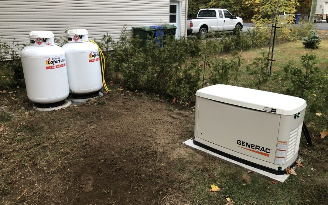 Deux bonbonnes de propane pour une génératrice de 22 kW : Nécessaire ou exagéré ?